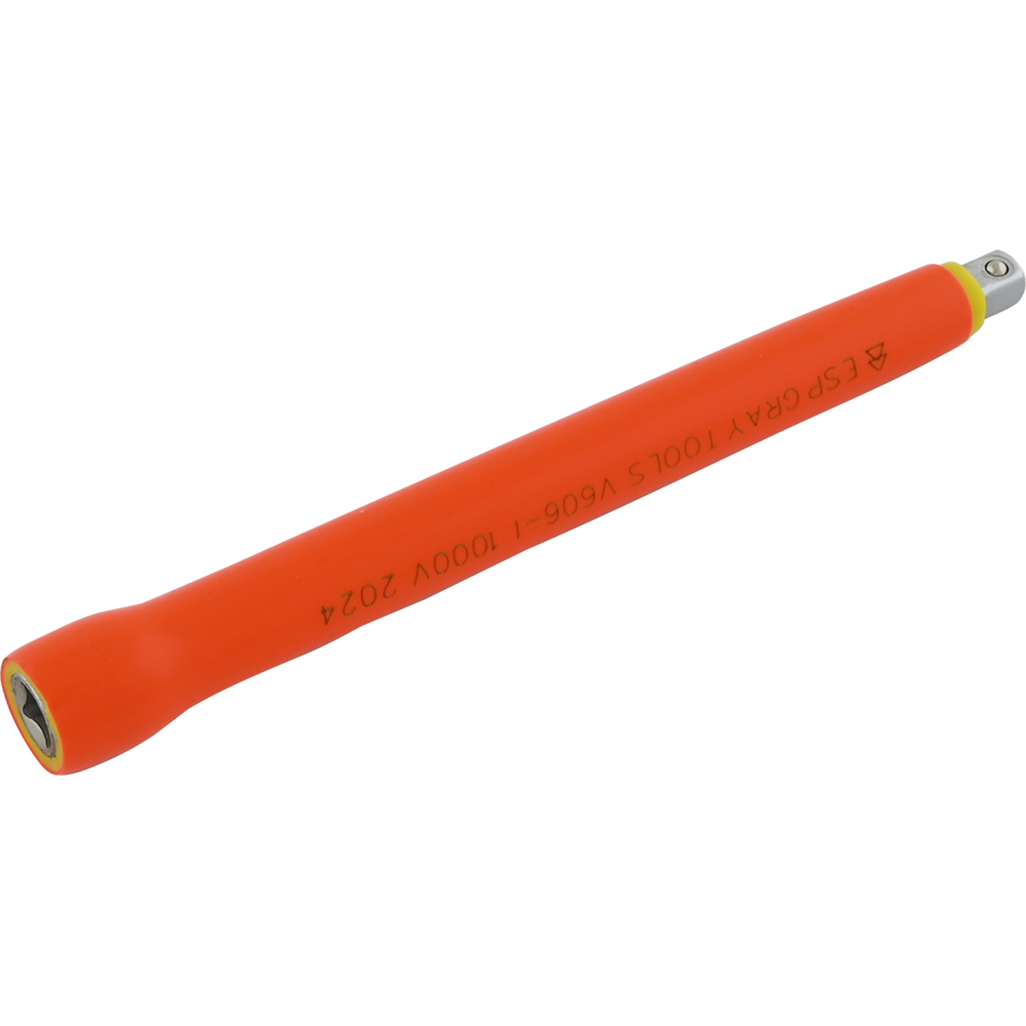 Gray Tools 1/4in. Drive Extension — 6in. Long, 1000V Insulated, Model# V606-I